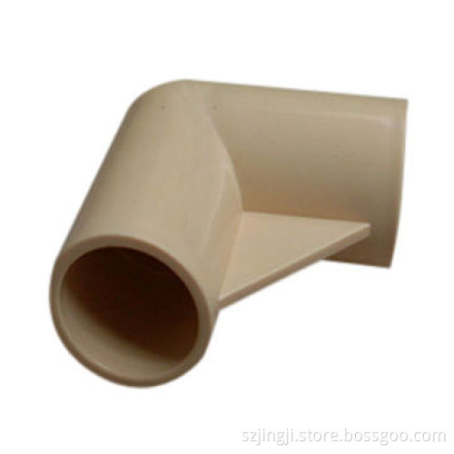 Plastic Pipe Fittings Elbow, ABS Material in Beige Color and Inner Diameter of 28mm